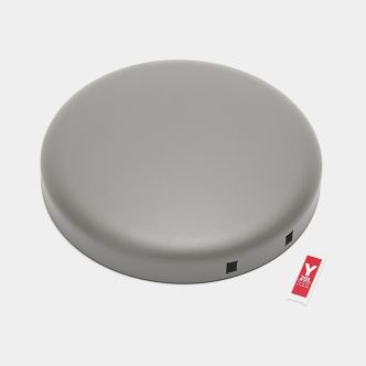 Lid NewIcon Step on Trash Can 5.3 gallon (20L) - Mineral Concrete Gray