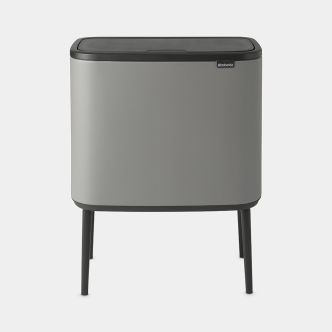 Bo Touch Bin 36 litre - Mineral Concrete Grey