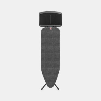 Table à repasser taille B 124 x 38 cm, pour centrale vapeur - Denim Black, Coton equitable