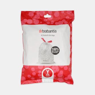 PerfectFit Müllbeutel Codierung Y (20 Liter), Spenderpack 40 Stück