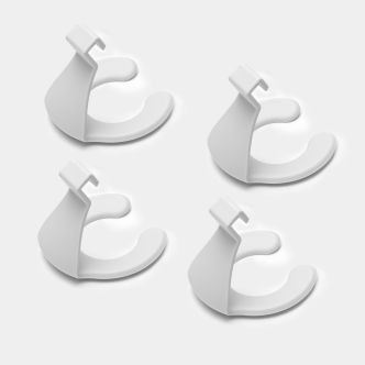 Wine Glass Holders Set of 4 - Light Grey