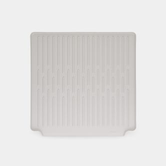 Tray Foldable Dish Drying Rack, Large Light Grey