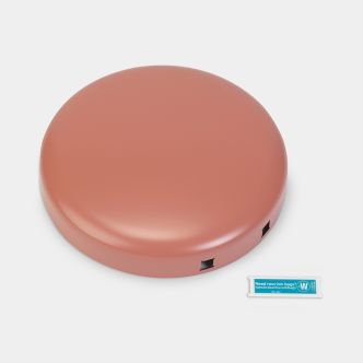 Lid NewIcon Step on Trash Can 1.3 gallon (5L) -  Terracotta Pink