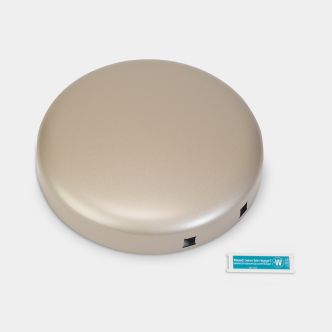 Lid NewIcon Step on Trash Can 1.3 gallon (5L) -  Metallic Gold