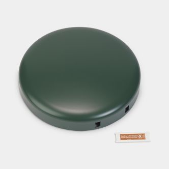Lid NewIcon Step on Trash Can 3.2 gallon (12L) - Pine Green