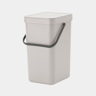 Sort & Go Waste Bin 12 litre - Mid Grey