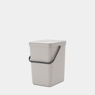Sort & Go Waste Trash Can 6.6 gallon (25L) - Mid Gray