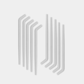 Silicone Tubes Foldable Dish Drying Rack Set of 10 - Light Grey