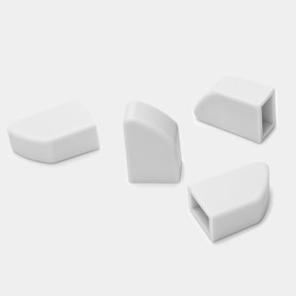 Foot Caps for Foldable Dish Drying Rack Set of 4 - Light Grey