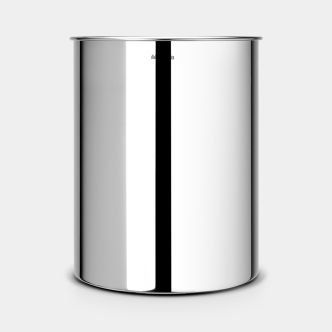 Waste Paper Bin 15 litre - Brilliant Steel