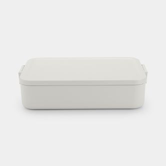 Make & Take Lunchbox Large, kunststof - Light Grey