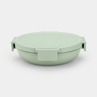 Make & Take Boîte à Repas Ronde 1L, Plastique - Jade Green