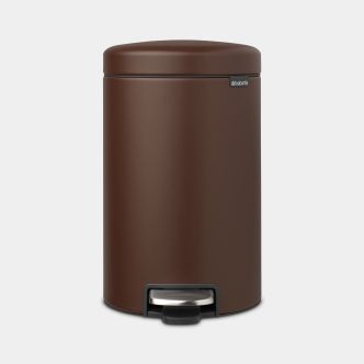 NewIcon Pedal Bin 12 litre - Mineral Cosy Brown