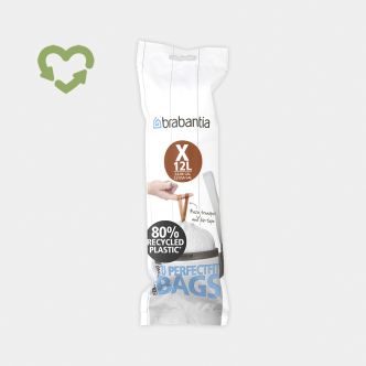 Recycled PerfectFit Vuilniszakken Voor Bo & newIcon, Code X (10-12 liter), rol van 20 stuks