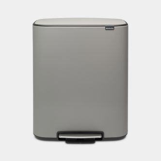 Bo Pedal Bin 60 litre - Mineral Concrete Grey