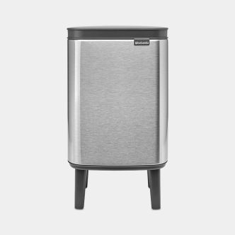 Bo Waste Bin Hi 4L - Matt Steel Fingerprint Proof