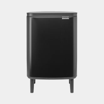 Bo Waste Bin Hi 12L - Matt Black