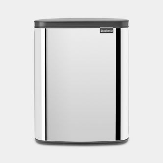 Bo Waste Bin 12 litres - Brilliant Steel