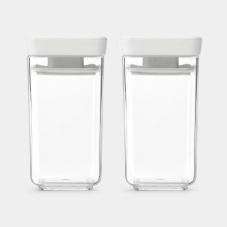 Bocal, empilable lot de 2 - 0,15 litre - Tasty+ - Light Grey