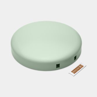 Lid NewIcon Step on Trash Can 3.2 gallon (12L) - Jade Green