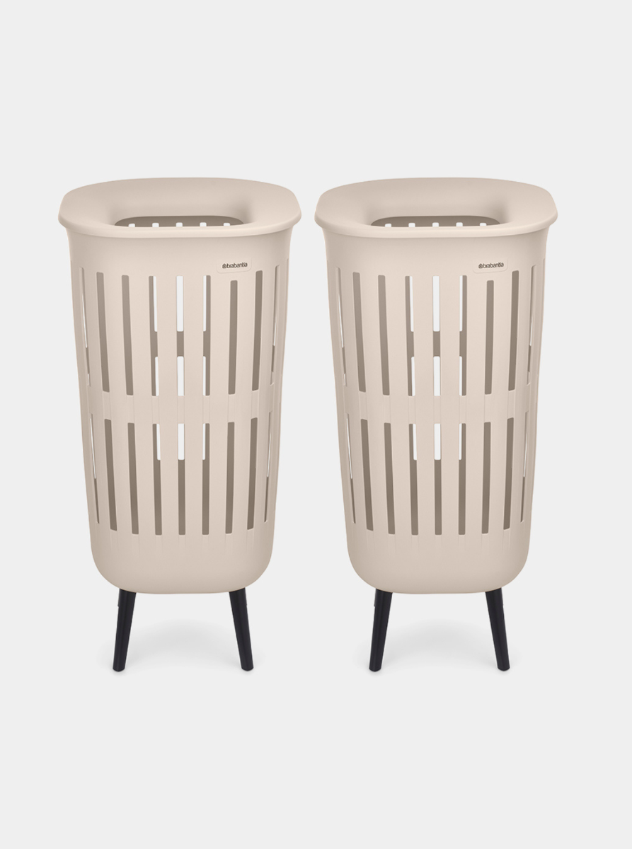 Corbeille à linge Collect-It Hi 55 litres, Set of 2 - Soft Beige
