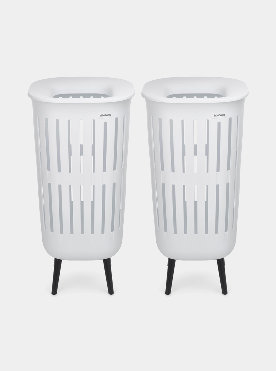 Corbeille à linge Collect-It Hi 55 litres, Set of 2 - White
