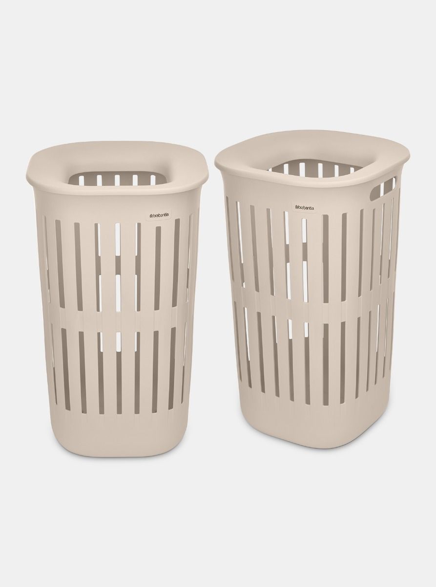 Corbeille &agrave; linge Collect-It 55 litres Set of 2 - Soft Beige