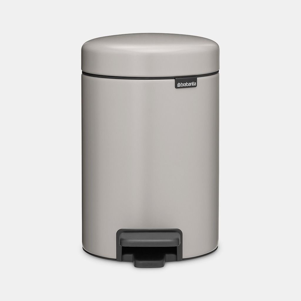 NewIcon Pedal Bin 3 litre - Soft Grey