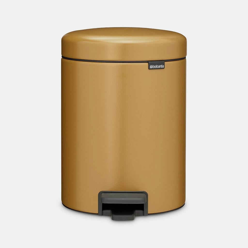 NewIcon Pedal Bin 5 litre - Warm Gold