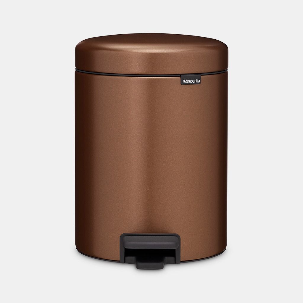 NewIcon Pedal Bin 5 litre - Warm Bronze