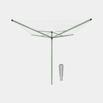 Rotary Clothesline Topspinner 164 ft (50 m), with Ground Spike, &Oslash; 1.8 in  (45 mm) - Leaf Green