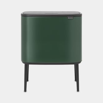 Bo Touch Bin 3 x 11 litre - Pine Green