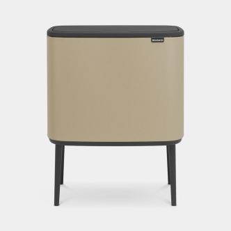 Bo Touch Bin 11 + 23 litre - Mineral Golden Beach