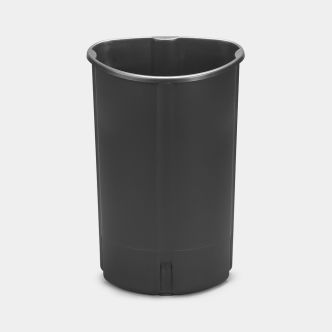 Plastic Inner Bucket 40 litre, Oval - Dark Grey