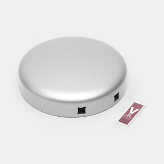 Lid NewIcon Step on Trash Can 0.8 gallon (3L) - Metallic Gray