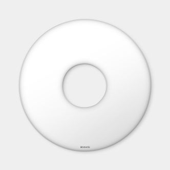 Laundry Bin Lid, 50L Ø38.3cm - Brilliant Steel