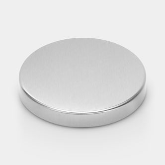 Deckel Treteimer 5 Liter, Ø20.5cm - Matt Steel Fingerprint Proof