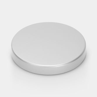 Lid Step on Trash Can 1.3 gallon (5L), Ø8.1 in (20.5cm) - Metallic Gray