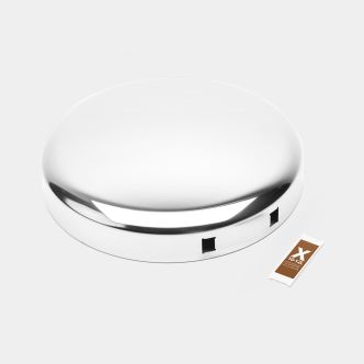 Lid NewIcon Step on Trash Can 3.2 gallon (12L) - Brilliant Steel