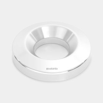 Lid Flame Guard Paper Bin 7 litre, Ø20.5cm - Brilliant Steel