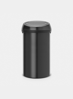 Touch Top Trash Can 16 gallon (60L) - Matte Black