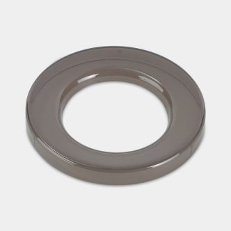 Plastic Ring Table Trash Can Matte Black