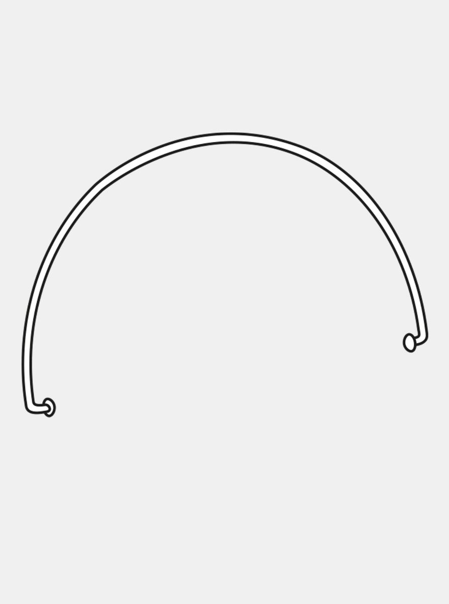 Henkel für Kunststoffeinsatz (230mm) - Galvanized