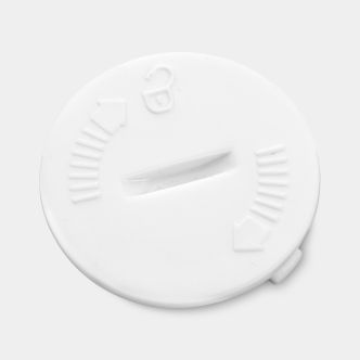 Afdekplaatje voor batterijhouder van keukenweegschaal White