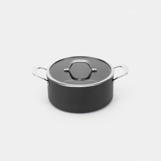 Balance Casserole 24 cm, Non-Stick - Matt Black