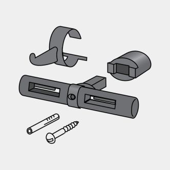 Złączka do suszarki wiszącej White