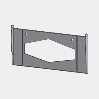 Achterplaat keukenrolhouder Black