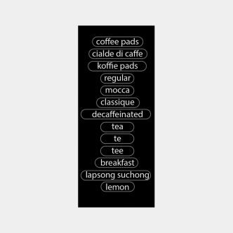 Etiquette boîte café Senseo 