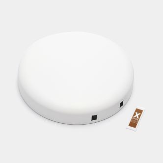 Lid NewIcon Step on Trash Can 3.2 gallon (12L) - Mineral Eternal White