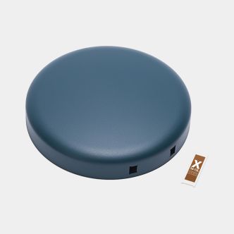 Lid NewIcon Step on Trash Can 3.2 gallon (12L) - Reflective Blue